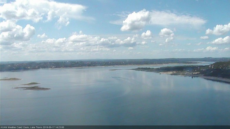 Lake Travis webcam, September 17, 2018 1:25 PM CT