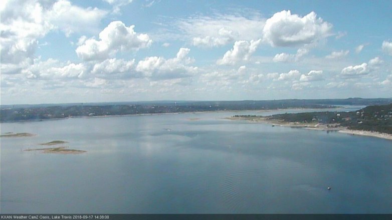 Lake Travis webcam, September 17, 2018 1:40 PM CT