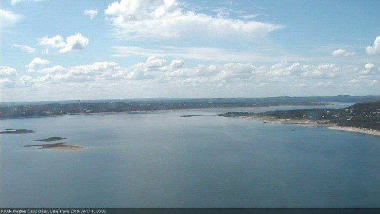 Lake Travis webcam, September 17, 2018 2:10 PM CT