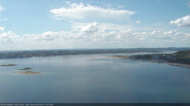 Lake Travis webcam, September 17, 2018 2:15 PM CT