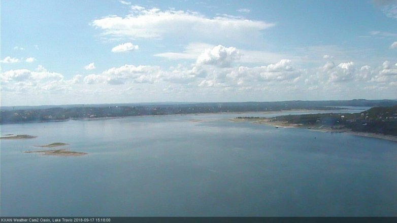 Lake Travis webcam, September 17, 2018 2:20 PM CT