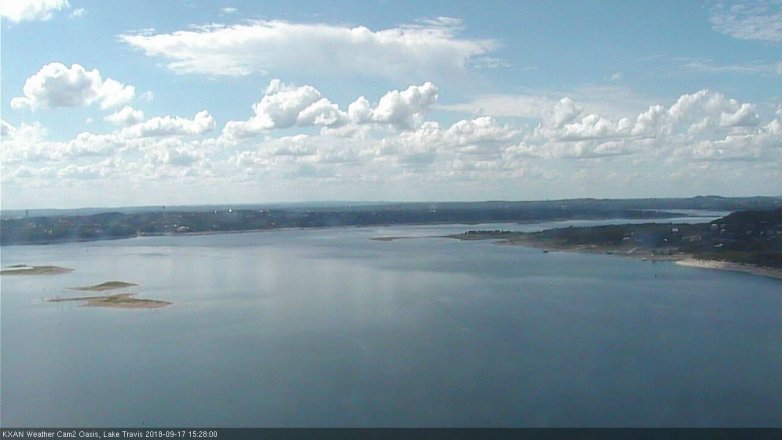 Lake Travis webcam, September 17, 2018 2:30 PM CT