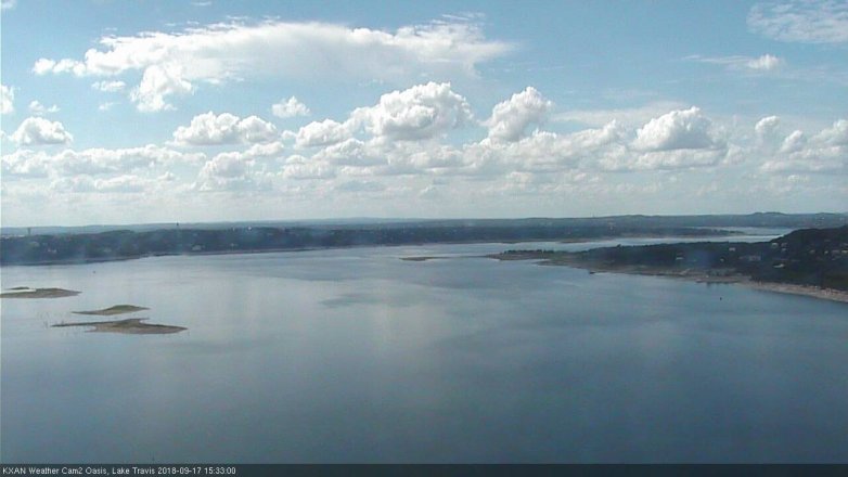 Lake Travis webcam, September 17, 2018 2:35 PM CT