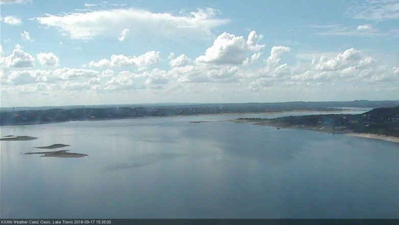 Lake Travis webcam, September 17, 2018 2:40 PM CT