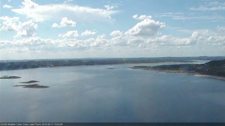 Lake Travis webcam, September 17, 2018 2:45 PM CT