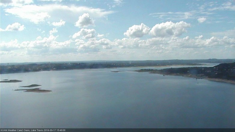 Lake Travis webcam, September 17, 2018 2:50 PM CT