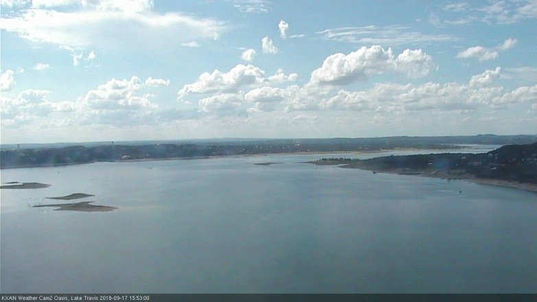 Lake Travis webcam, September 17, 2018 2:55 PM CT