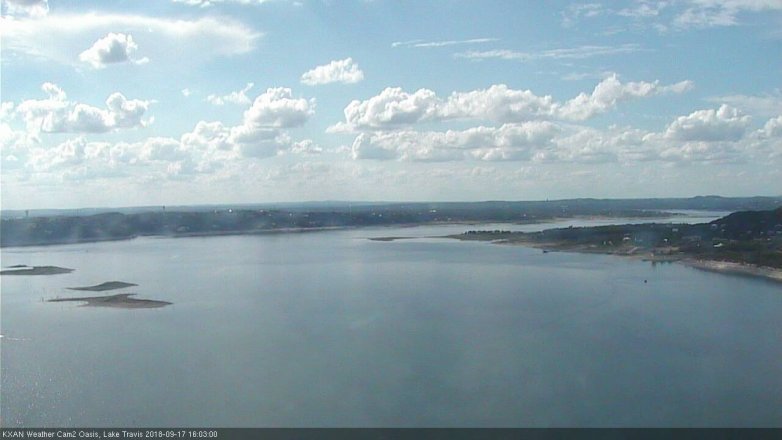 Lake Travis webcam, September 17, 2018 3:05 PM CT