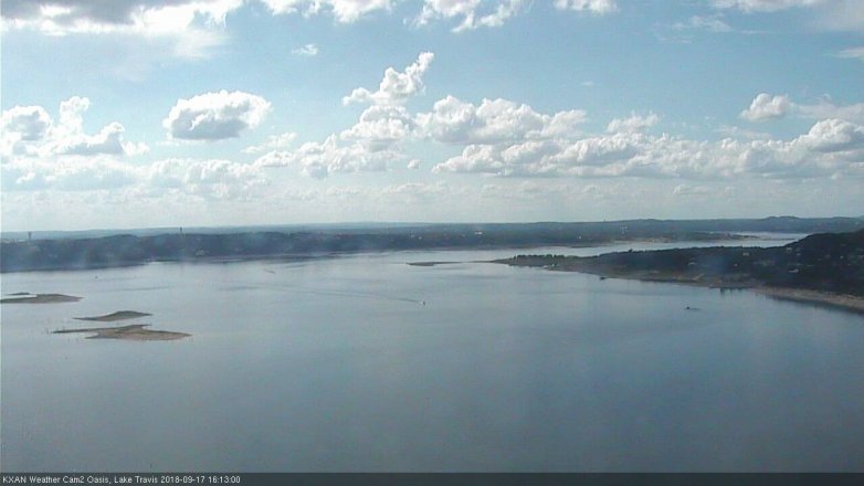Lake Travis webcam, September 17, 2018 3:15 PM CT