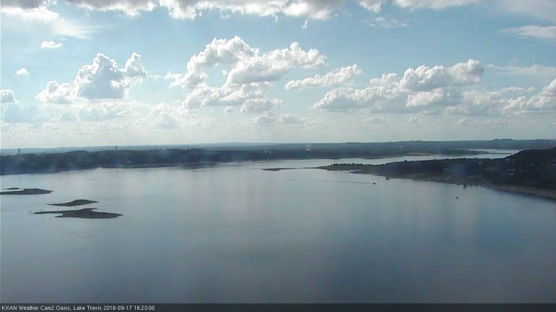 Lake Travis webcam, September 17, 2018 3:25 PM CT
