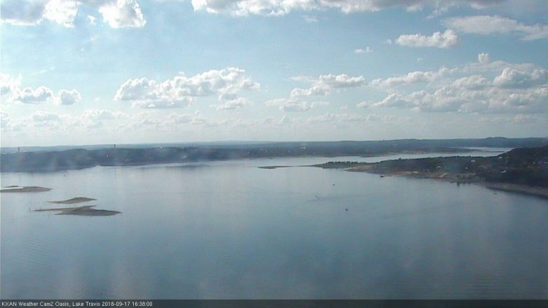 Lake Travis webcam, September 17, 2018 3:40 PM CT