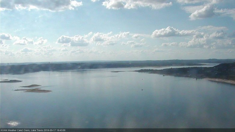 Lake Travis webcam, September 17, 2018 3:45 PM CT