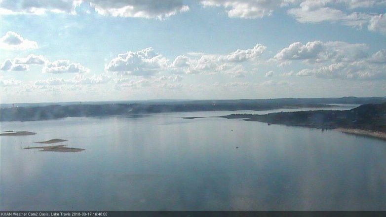 Lake Travis webcam, September 17, 2018 3:50 PM CT