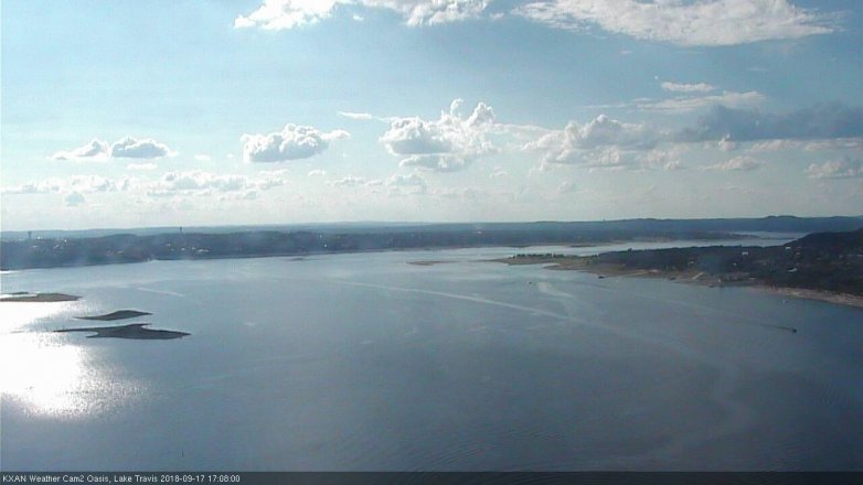 Lake Travis webcam, September 17, 2018 4:10 PM CT