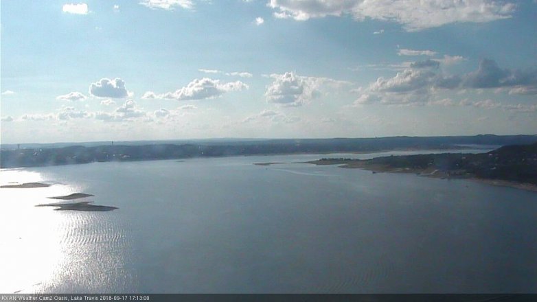Lake Travis webcam, September 17, 2018 4:15 PM CT