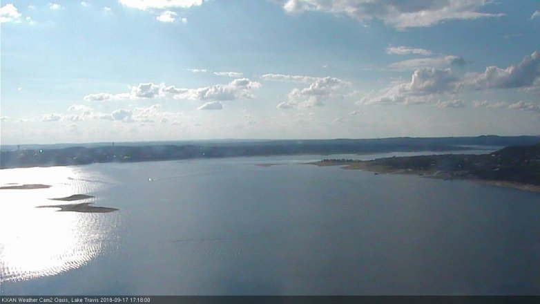 Lake Travis webcam, September 17, 2018 4:20 PM CT