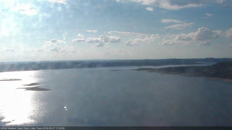 Lake Travis webcam, September 17, 2018 4:25 PM CT