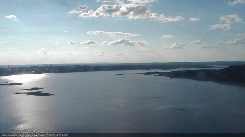 Lake Travis webcam, September 17, 2018 4:50 PM CT