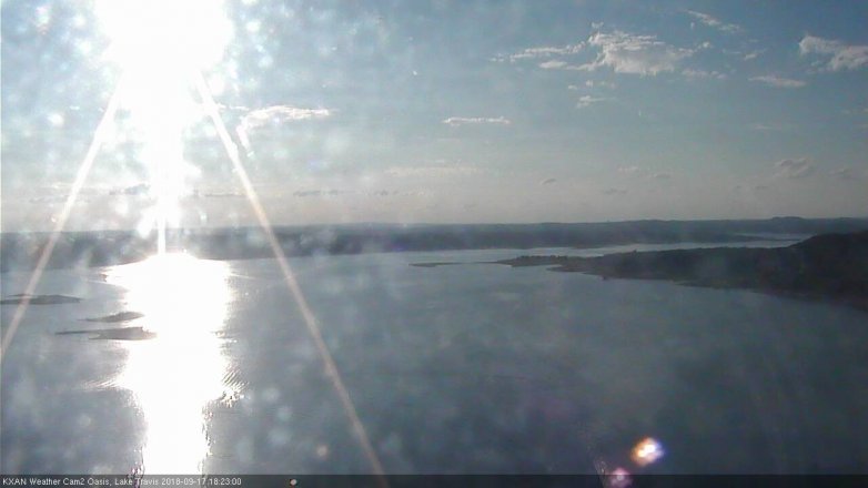 Lake Travis webcam, September 17, 2018 5:25 PM CT