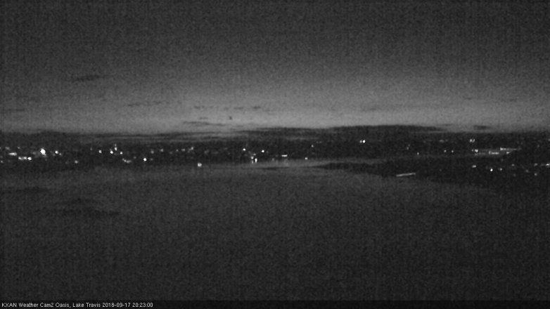 Lake Travis webcam, September 17, 2018 7:25 PM CT