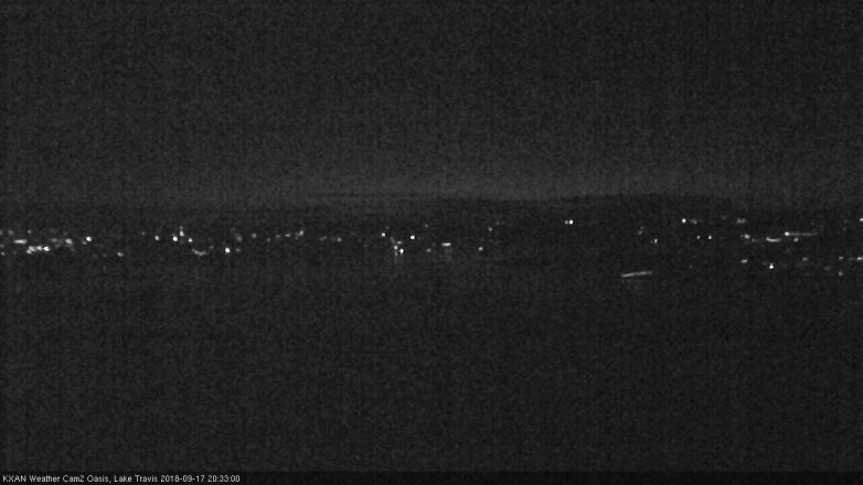 Lake Travis webcam, September 17, 2018 7:35 PM CT