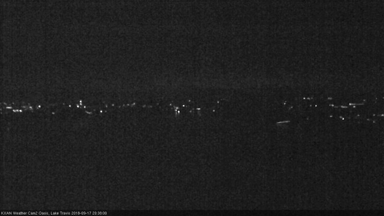 Lake Travis webcam, September 17, 2018 7:40 PM CT