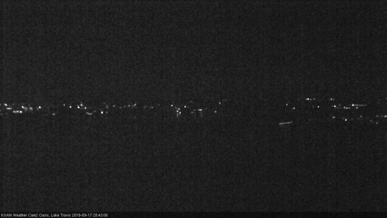 Lake Travis webcam, September 17, 2018 7:45 PM CT