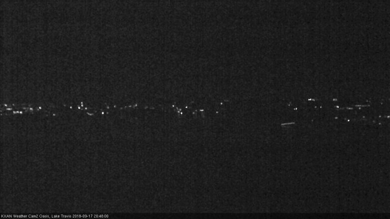 Lake Travis webcam, September 17, 2018 7:50 PM CT