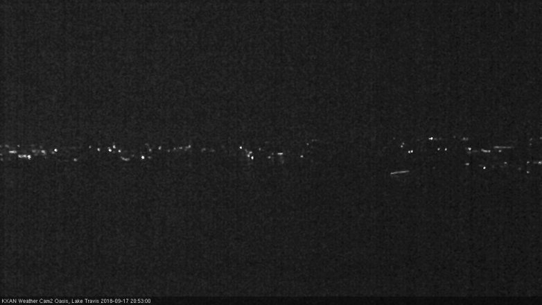 Lake Travis webcam, September 17, 2018 7:55 PM CT