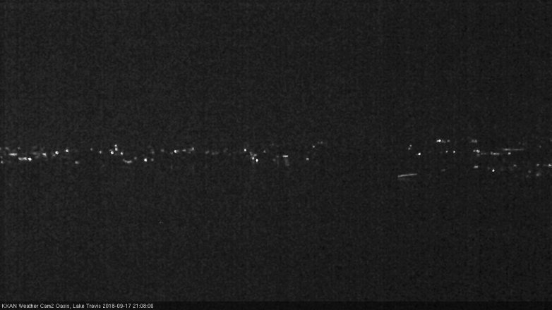 Lake Travis webcam, September 17, 2018 8:10 PM CT
