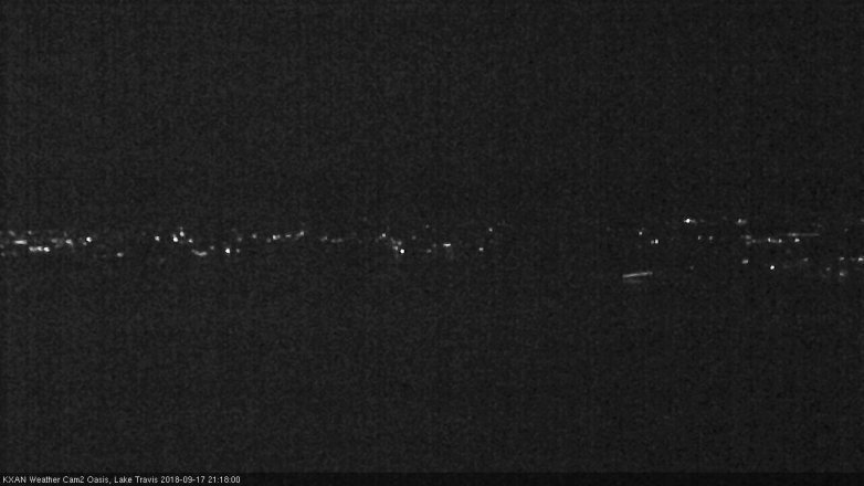Lake Travis webcam, September 17, 2018 8:20 PM CT