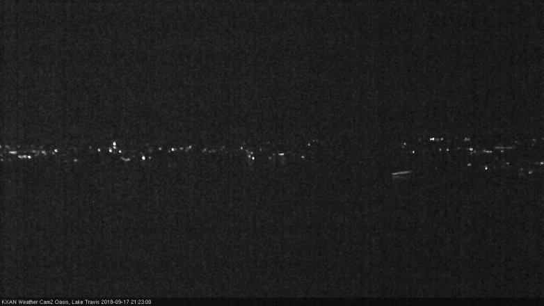 Lake Travis webcam, September 17, 2018 8:25 PM CT