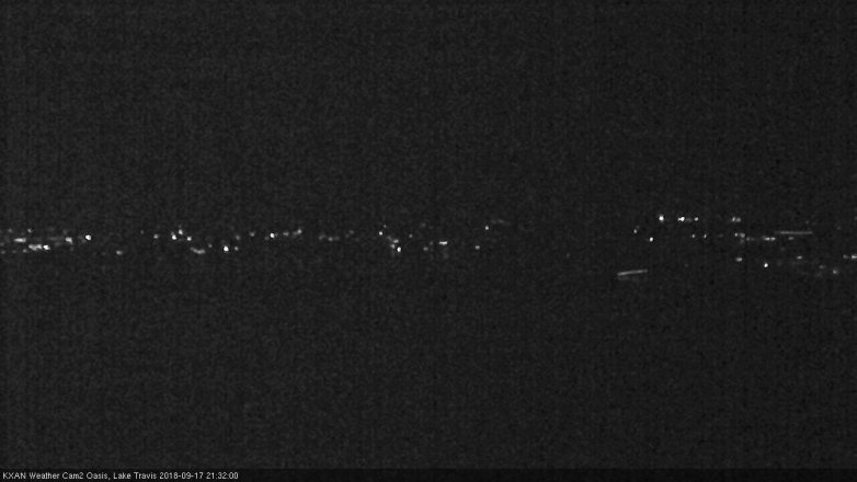 Lake Travis webcam, September 17, 2018 8:35 PM CT