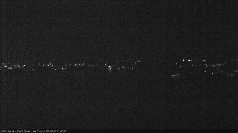 Lake Travis webcam, September 17, 2018 8:50 PM CT