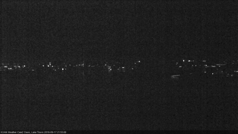 Lake Travis webcam, September 17, 2018 8:55 PM CT