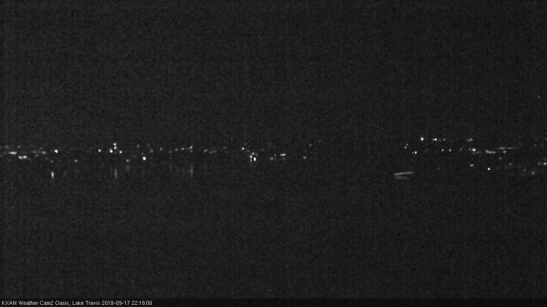 Lake Travis webcam, September 17, 2018 9:20 PM CT