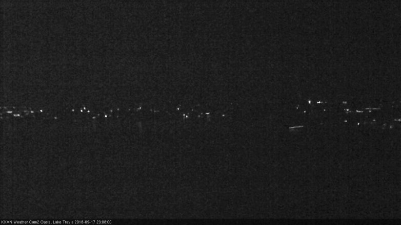 Lake Travis webcam, September 17, 2018 10:10 PM CT