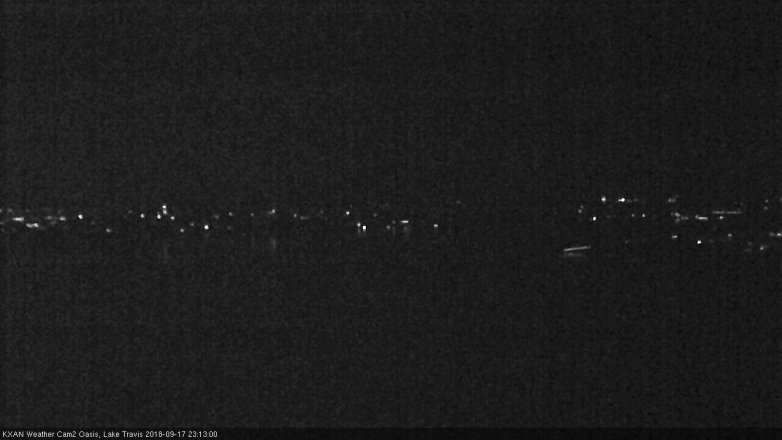 Lake Travis webcam, September 17, 2018 10:15 PM CT