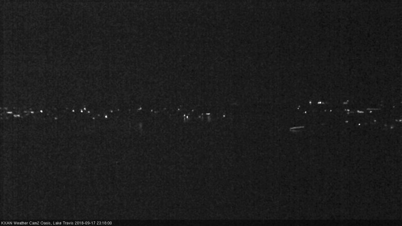 Lake Travis webcam, September 17, 2018 10:20 PM CT