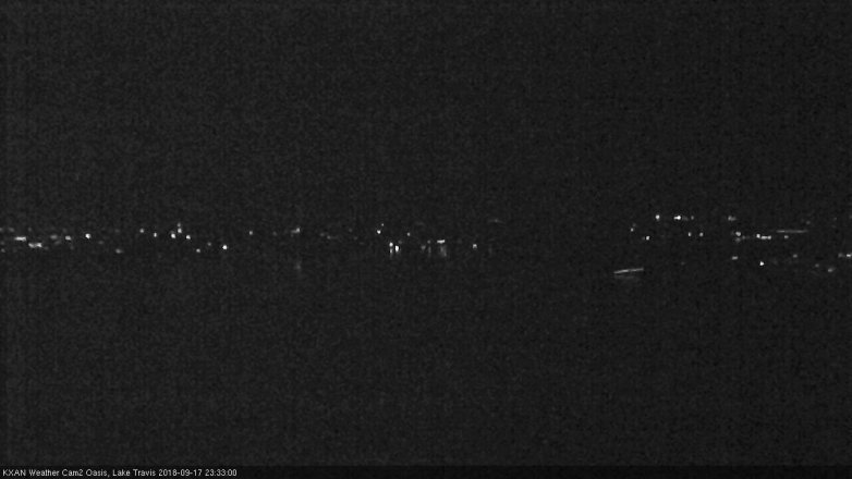 Lake Travis webcam, September 17, 2018 10:35 PM CT