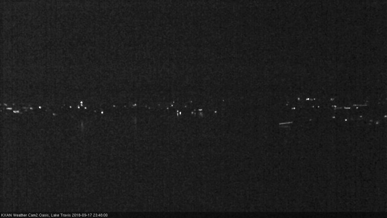 Lake Travis webcam, September 17, 2018 10:50 PM CT
