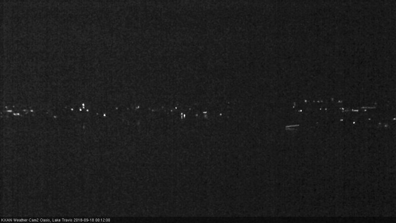 Lake Travis webcam, September 17, 2018 11:15 PM CT