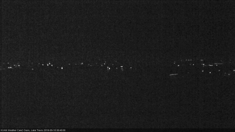 Lake Travis webcam, September 17, 2018 11:50 PM CT