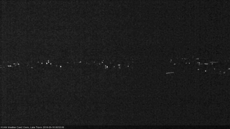 Lake Travis webcam, September 17, 2018 11:55 PM CT