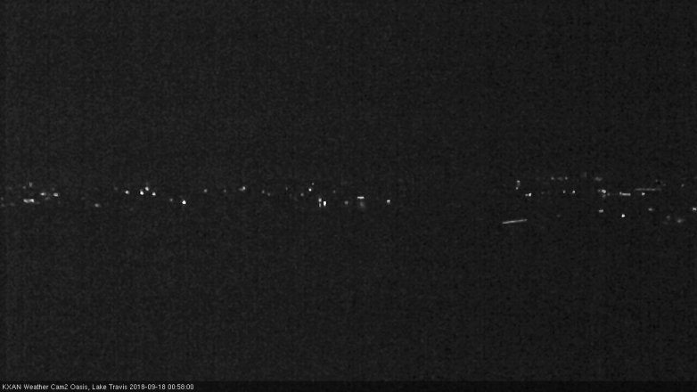 Lake Travis webcam, September 17, 2018 12:00 AM CT