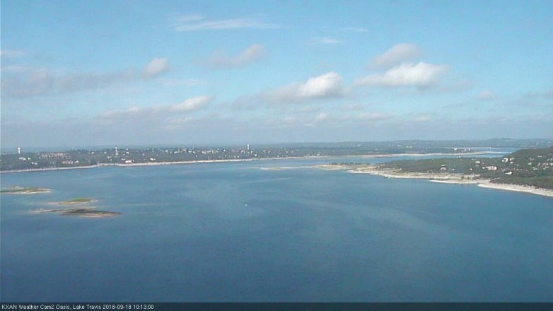 Lake Travis webcam, September 18, 2018 9:15 AM CT