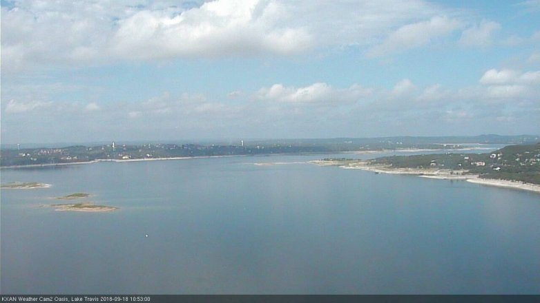 Lake Travis webcam, September 18, 2018 9:55 AM CT