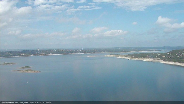 Lake Travis webcam, September 18, 2018 10:05 AM CT
