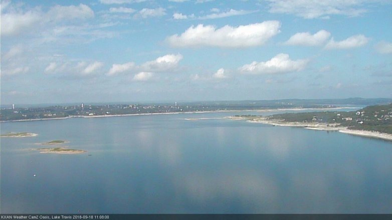 Lake Travis webcam, September 18, 2018 10:10 AM CT