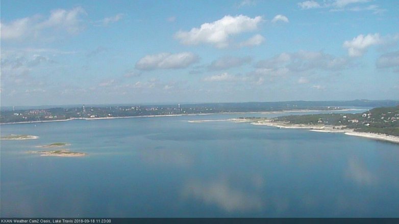 Lake Travis webcam, September 18, 2018 10:25 AM CT